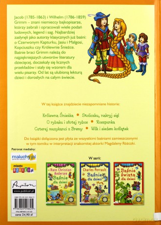 Baśnie dla dzieci. Jacob i Wilhelm Grimm - L. Cichy, K. Karczewska, D. Wróbel KSIĄŻKA [AUDIOBOOK]