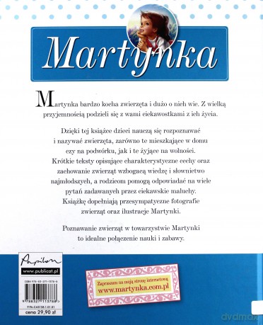 Martynka poznaje zwierzęta. Pierwsza encyklopedia - Katarzyna Berłowska (twarda) [KSIĄŻKA]