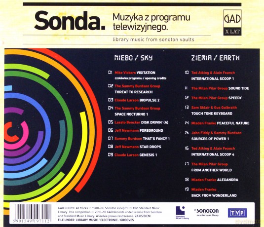 Sonda. Muzyka z programu telewizyjnego [CD]