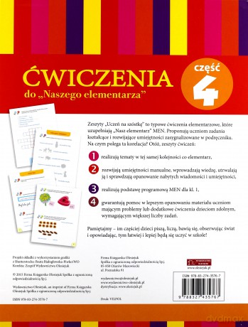 Teczka Uczeń na szóstkę. Ćwiczenia do Naszego elementarza. Część 4 - Anna Wiśniewska [KSIĄŻKA]