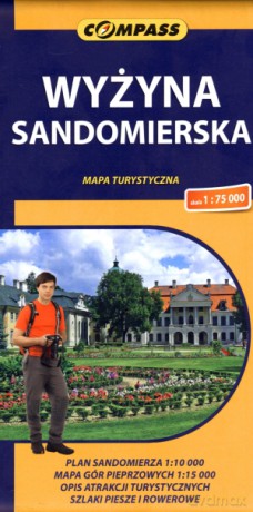 Wyżyna Sandomierska. Mapa turystyczna w skali 1:75 000