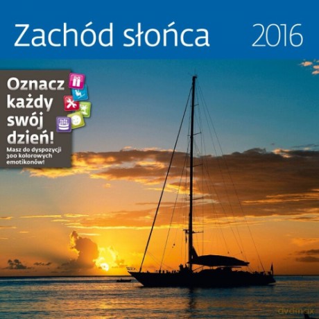 Zachód słońca. Kalendarz ścienny 2016