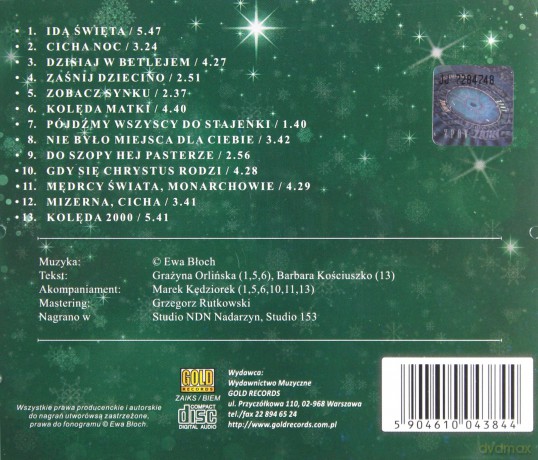 Ewa Błoch: Mędrcy Świata - Kolędy Znane i Nieznane [CD]