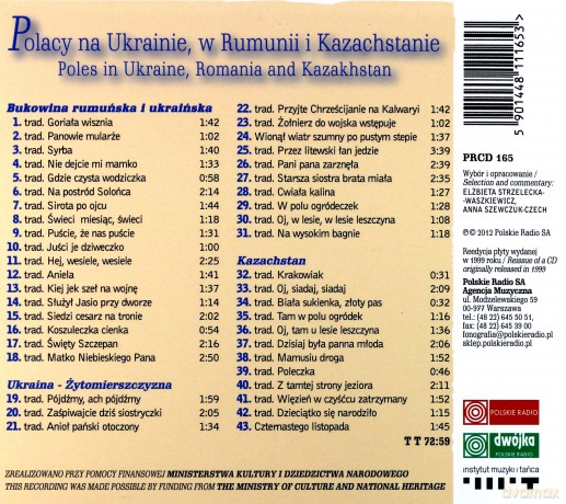 Muzyka źródeł vol. 16 Polacy na Ukrainie, w Rumunii i Kazachstanie [CD]