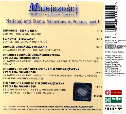 Muzyka źródeł vol. 13 Mniejszości narodowe i etniczne w Polsce część 1 [CD]