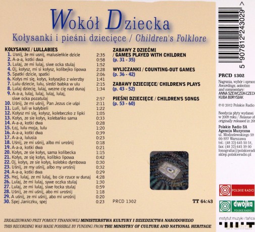 Muzyka źródeł vol. 27 Wokół dziecka (Kołysanki i pieśni dziecięce) [CD]