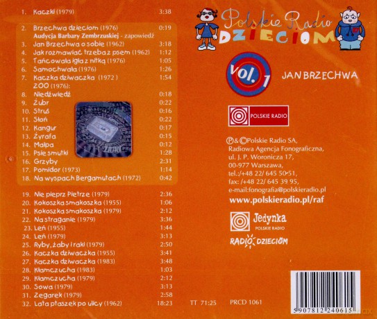 Polskie Radio dzieciom vol. 1 Jan Brzechwa [CD]
