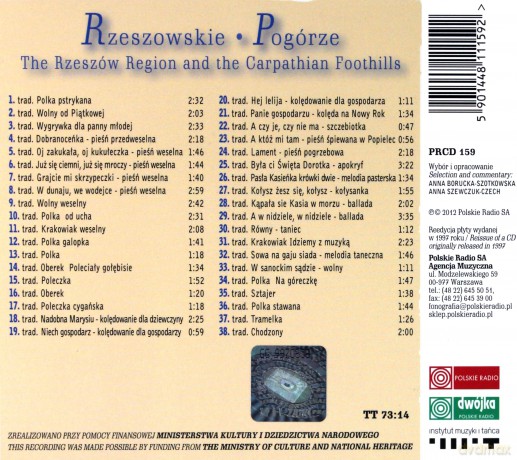 Muzyka źródeł vol. 10 Rzeszowskie, Pogórze [CD]