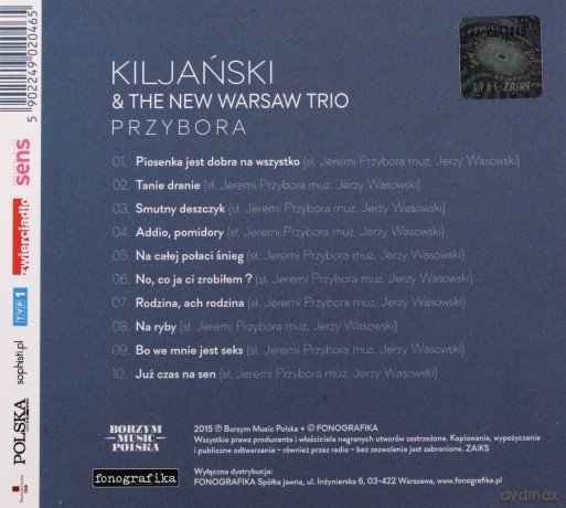Krzysztof Kiljański: Przybora [CD]