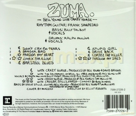 Neil Young & Crazy Horse: Zuma [CD]