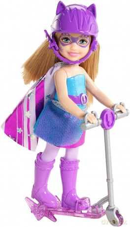 BARBIE Księżniczka na hulajnodze, niebieska