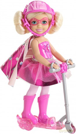 BARBIE Księżniczka na hulajnodze, różowa
