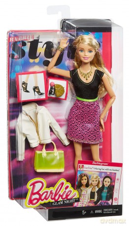 BARBIE Miejski blask, krótka różowa