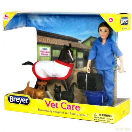 BREYER Zestaw zwierząt z weterynarzem [FIGURKA]
