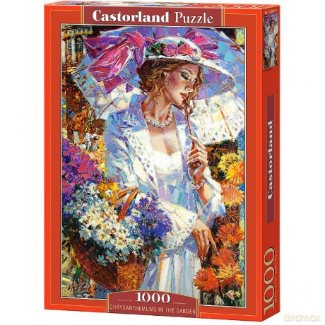 CASTOR 1000 el. Chryzantemy w ogrodzie [PUZZLE]