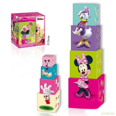 DISET Kostki do budowania wieży Minnie [KLOCKI]