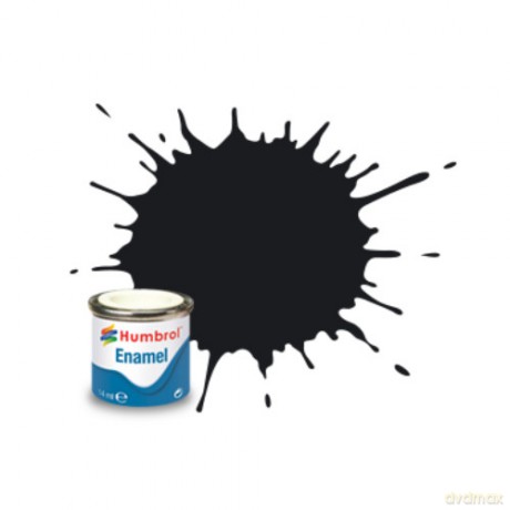 HUMBROL Farba Nr 21 Black Gloss 14 ml [MODELARSTWO]