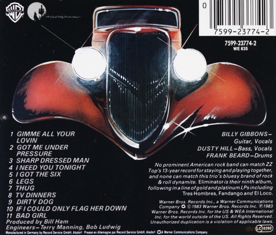 ZZ TOP: Eliminator [CD]