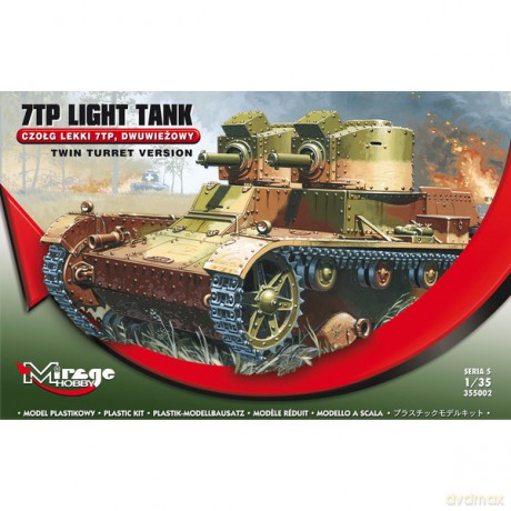 MIRAGE 7TP Lekki Czołg Dwuwieżowy [MODELARSTWO]
