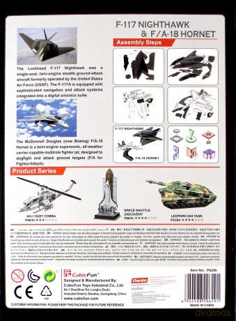 PUZZLE 3D F117 Nightawk&FA 18 HO [PUZZLE]