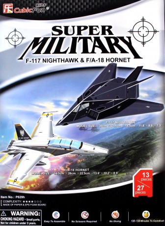 PUZZLE 3D F117 Nightawk&FA 18 HO [PUZZLE]