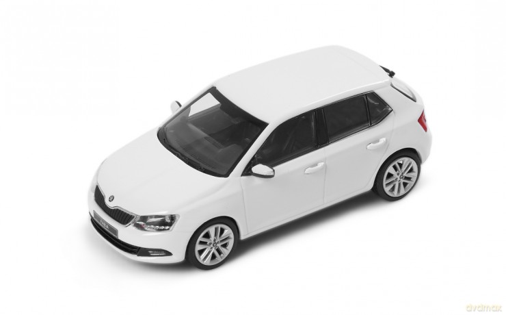 SKODA Skoda Fabia III 2015 (white candy) [MODELARSTWO]