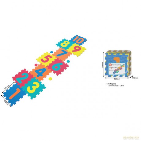 SMILY Mata piankowa, cyfry 32(64)x244 cm [PUZZLE]