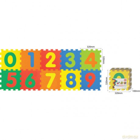 SMILY Mata piankowa, cyfry 64x160 cm [PUZZLE]