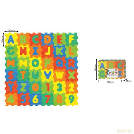 SMILY Mata piankowa, litery 100x100 cm [PUZZLE]