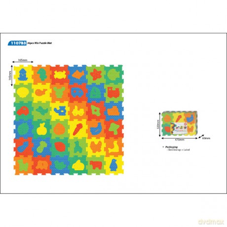 SMILY Mata piankowa, pojazdy 64x160 cm [PUZZLE]