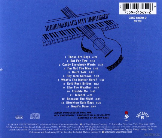 10.000 Maniacs: MTV Unplugged [CD]
