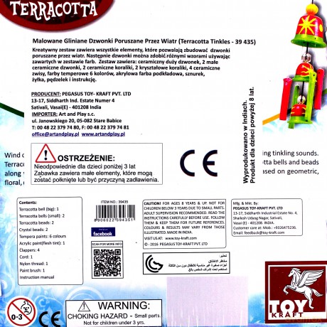 TOY KRAFT Udekoruj dzwonki wietrzne