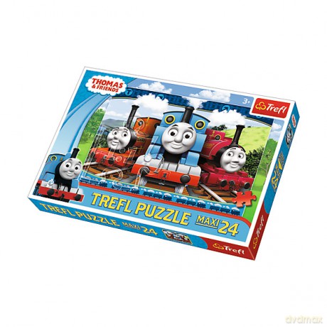 TREFL 24 el. Maxi Tomek, wesołe lokomotywy Tomek i Przyjaciele (14231) [PUZZLE]
