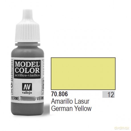 VALLEJO Farba Nr 12 Lazur Yellow 17 ml [MODELARSTWO]