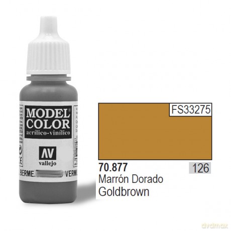 VALLEJO Farba Nr 126 Goldbrown Matt 17 ml [MODELARSTWO]