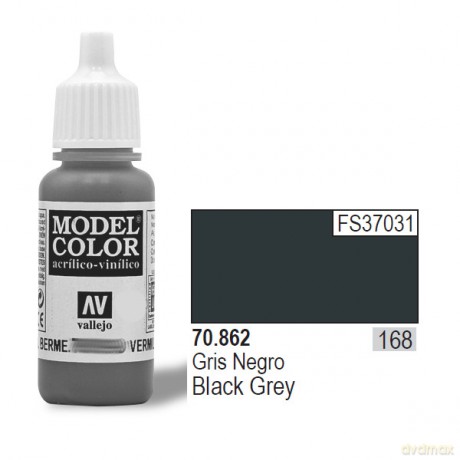 VALLEJO Farba Nr 168 Black Grey 17 ml [MODELARSTWO]