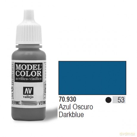 VALLEJO Farba Nr 53 Dark Blue 17 ml Matt [MODELARSTWO]