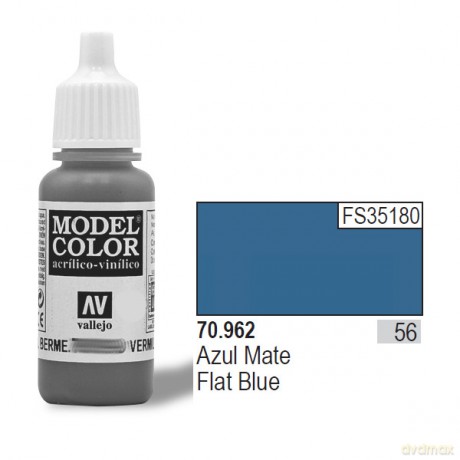 VALLEJO Farba Nr 56 Flat Blue Matt 17 ml [MODELARSTWO]