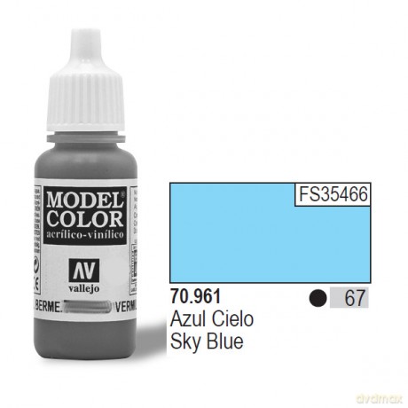 VALLEJO Farba Nr 67 Sky Blue Matt 17 ml [MODELARSTWO]