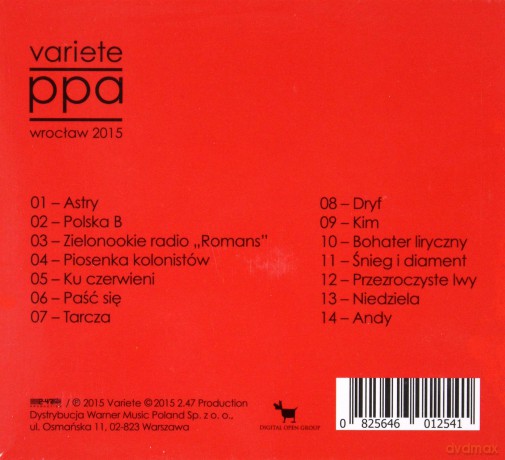 Variete: PPA Wroclaw 2015 [CD]