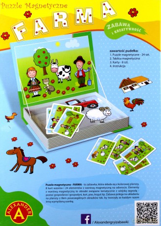 ALEXANDER Puzzle magnetyczne - Farma [PUZZLE]