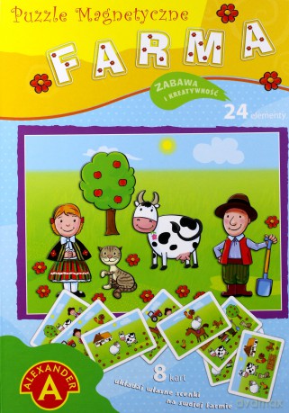 ALEXANDER Puzzle magnetyczne - Farma [PUZZLE]