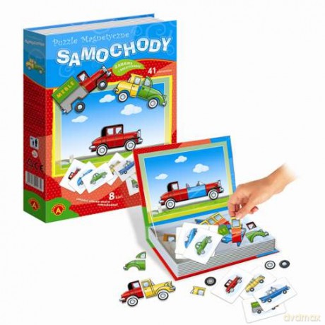 ALEXANDER Puzzle magnetyczne - Samochody [PUZZLE]