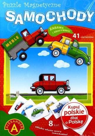 ALEXANDER Puzzle magnetyczne - Samochody [PUZZLE]