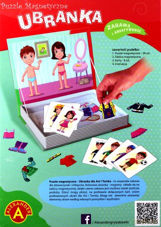ALEXANDER Puzzle magnetyczne - Ubranka [PUZZLE]