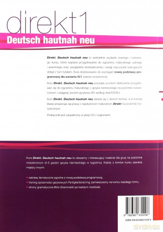 Direkt 1 Deutsch hautnah neu podręcznik Zakres rozszerzony [KSIĄŻKA]