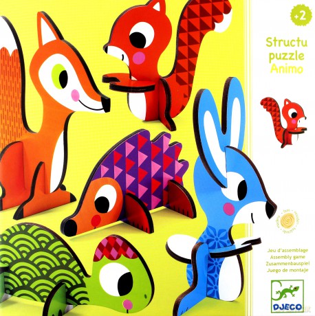 DJECO Puzzle przestrzenne - Zwierzęta [PUZZLE]