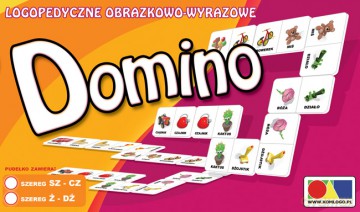 Domino logopedyczne obrazkowo-wyrazowe Szereg SZ-CZ Ż-DŻ [GRA]