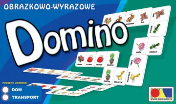 Domino obrazkowo-wyrazowe. PAKIET. Dom i Transport [GRA]