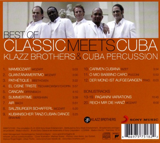 Klazz Brothers & Cuba Percussion: Best Of Classic Meets Cuba (digipack) [CD]